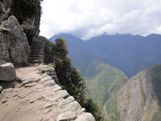 Auf den Terrassen kurz vor dem Gipfel - atemberaubend