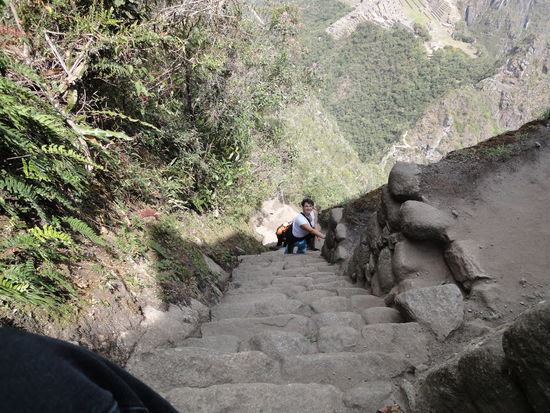 Der Abstieg ist auch nicht ohne - da ist kein Fehltritt erlaubt.