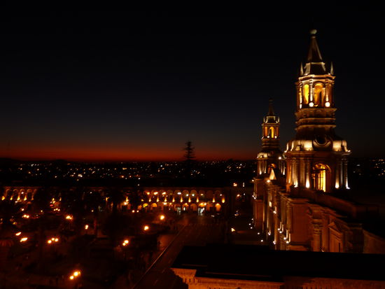 kurz nach Sonnenuntergang. Zu schön, um wahr zu sein.