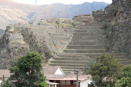 die gewaltige Anlage von Ollantaytambo