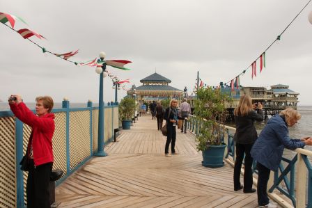 Die Pier zur Rosa Nautica - noch einmal werden Fotos geschossen