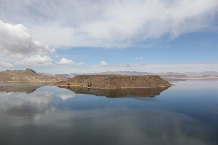 Blick auf den See - die Insel könnte ein Ufo-Landeplatz sein...
Foto: Beat