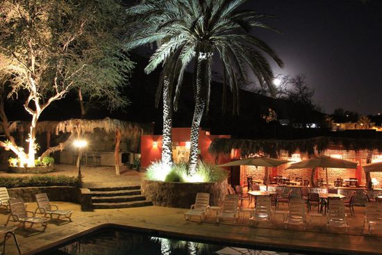 Der Hotelgarten 
Foto: Beat