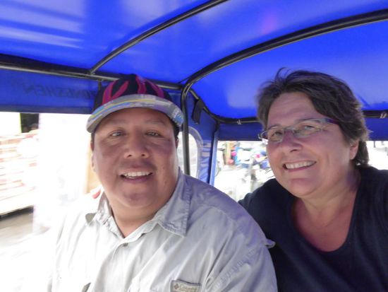 Mit Leo im Mototaxi auf dem Weg nach Belen
