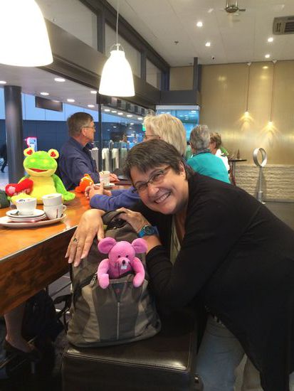 Meine RosaMaus bekam ich von meiner Freundin Stella geschenkt. Ursprünglich das Werbegeschenk einer österreichischen Bank, hat sie mich in den letzten Monaten mit dem Auto überall hin begleitet. Bin selber gespannt, wo sie bleiben wird.