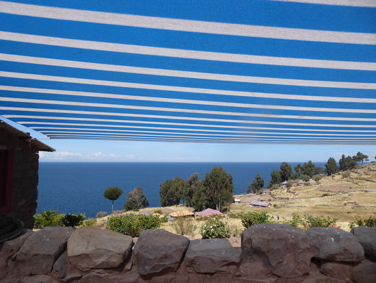 Einfach nur schön: Die Aussicht von unserem Mittagstisch