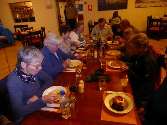Nachtessen im Casa Andina in Chivay