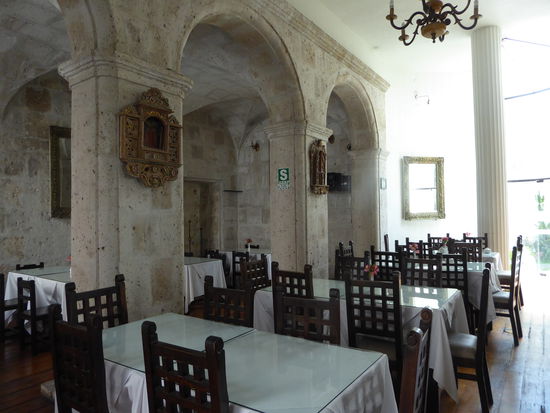 Frühstücksraum im Hotel San Agostin Monasterio