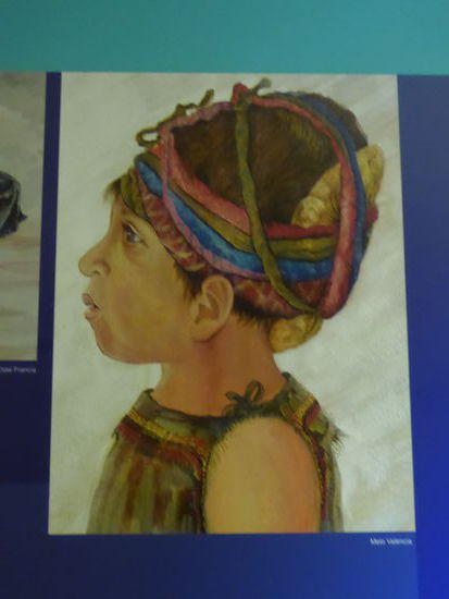 Mit Bändern und Kissen wurde schon dem Säugling der Kopf geformt um so die längliche Form zu bekommen.