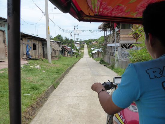 Ab Padre Coche geht es mit dem Mototaxi weiter