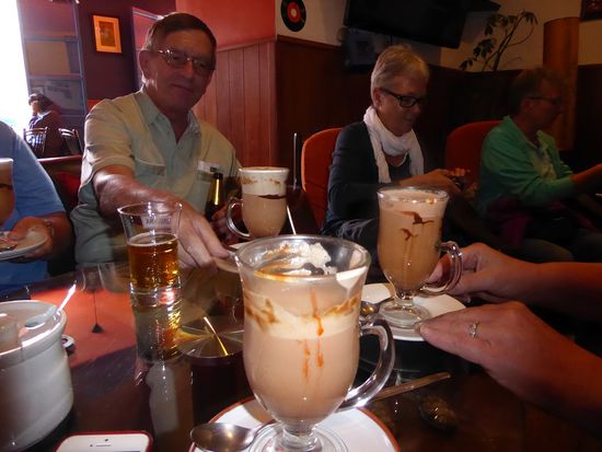 Pause mit einer heissen Schokolade