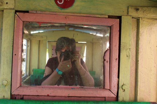 Selbstbildnis im Kutschenspiegel