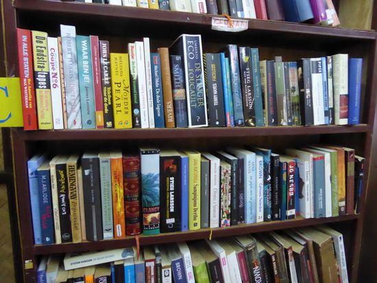 die Abteilung mit den deutschen Büchern kann sich sehen lassen