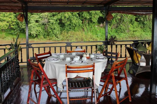 Der Frühstückstisch ist gedeckt