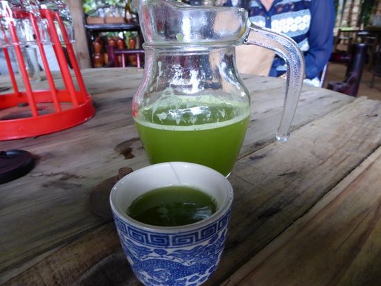 echter frischer grüner Tee