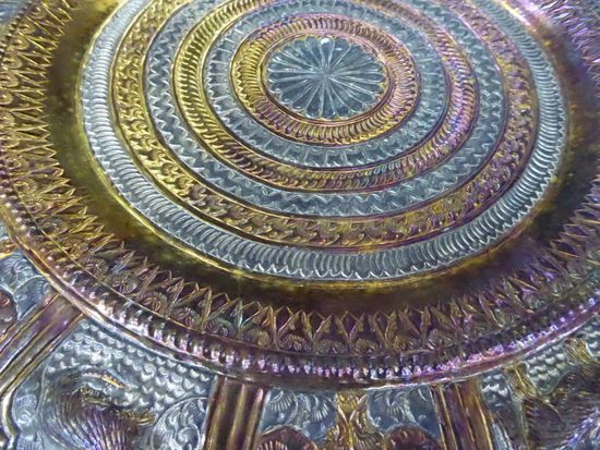 In dieser Schale wurden verschiedene Metalle verarbeitet.