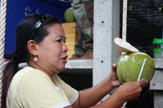 Eine Erfrischung ist höchst willkommen.