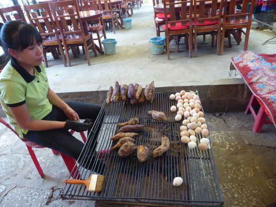 Süsskartoffeln vom Grill - und Eier ??