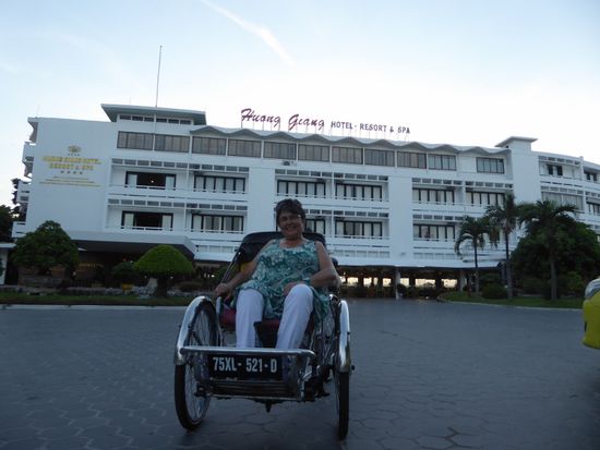 Beim Hotel angekommen
