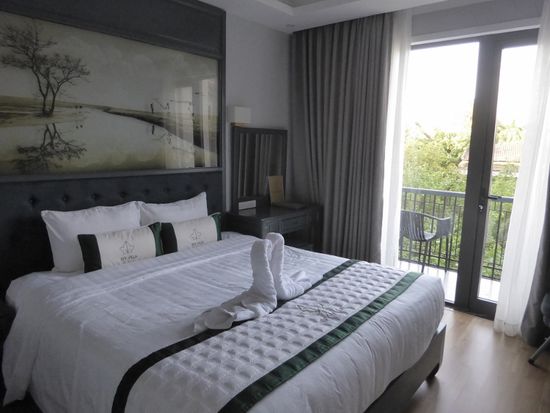 Da Hotel Ivy Villa ist ganz neu, modern - und sehr günstig