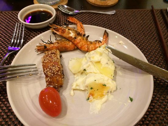 BBQ mit Kartoffelgratin