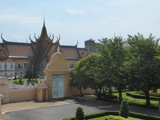 die königliche Residenz, das Wohnhaus, wo der König mit seiner über 80 jährigen Mutter wohnt