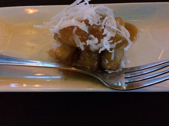 marinierte Mini-Banänchen mit Kokosraspel