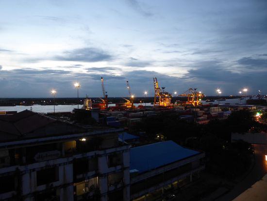 Blick vom Restaurant im 8. Stockwerk