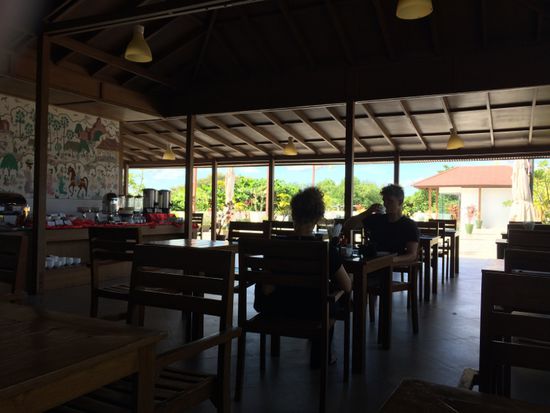 Frühstück auf der grossen Terrasse