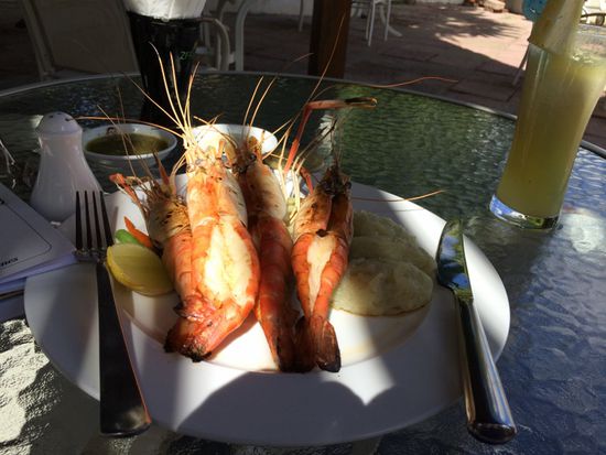 einfach ein Hit, die Riesencrevetten vom Grill