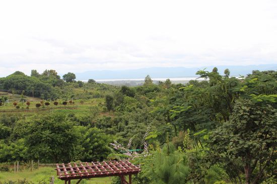 weit hinten kann man den See sehen