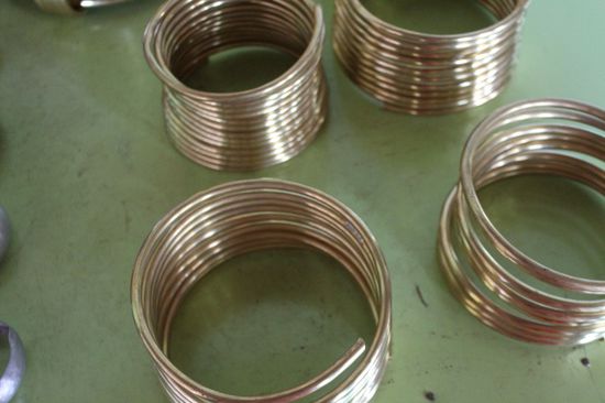 massive Messingspiralen