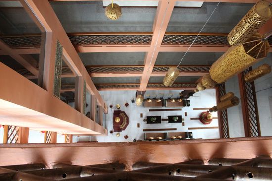 Blick hinunter innen