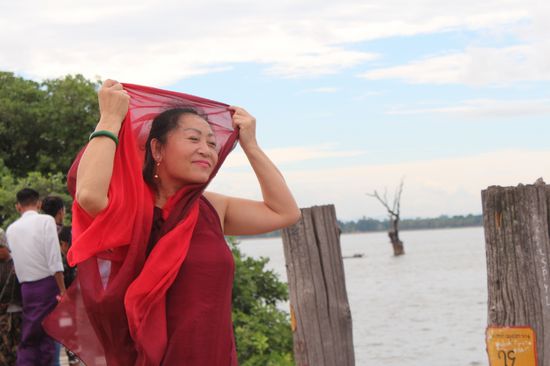 eine Fotosession - sie hat sich sehr gefreut, als ich mich daran beteiligt habe