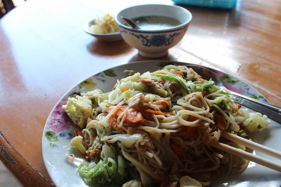 sehr feines Mittagessen, aber eine viel zu grosse Portion.