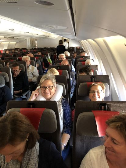 Die Stimmung an Bord ist bestens.