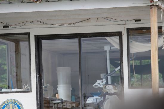 Blick in die Zahnarztpraxis auf dem Boot