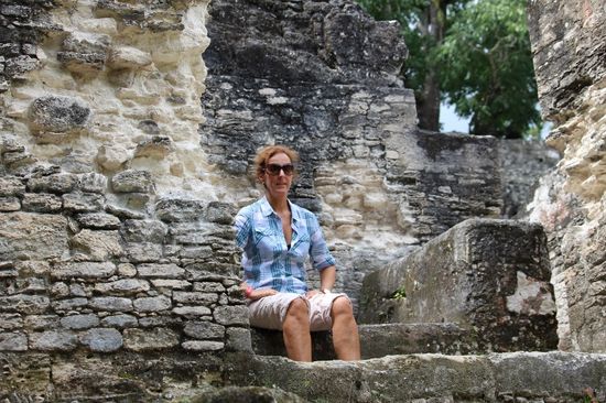 Die Maya-Herrscherin auf ihre Thron