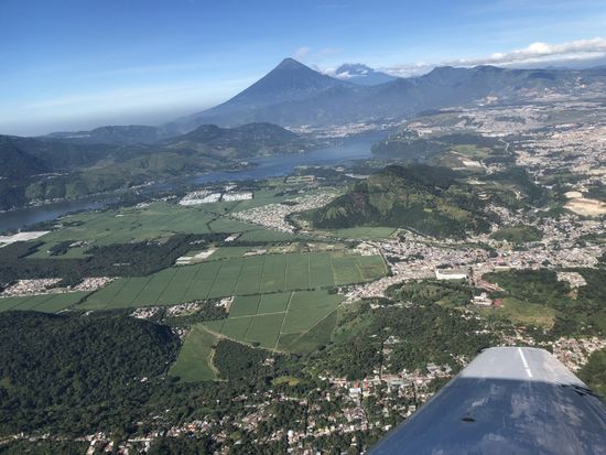 Anflug auf Guatemala-City