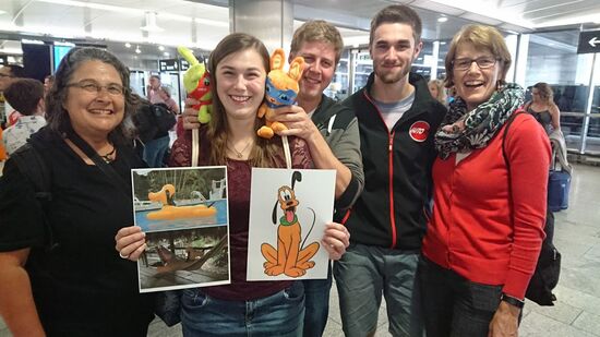 Empfang in Kloten: Lupo ist wieder da...