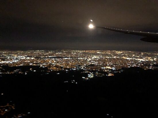Anflug in Sao Paulo, Brasilien