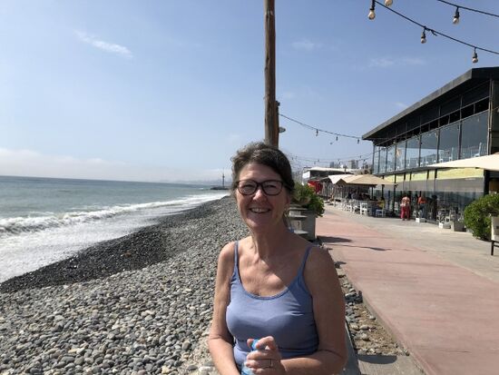 Endlich am Meer, Eveline fühlt sich sichtlich wohl