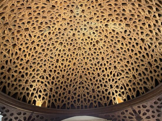 Die Ho,zkuppel ist ein Meisterwerk