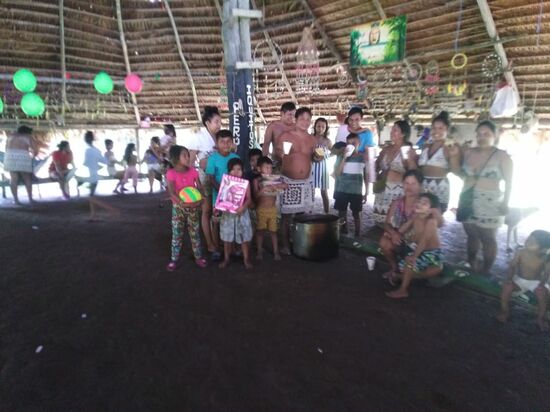 Chocolatada bei den Boras