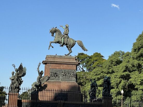 Ein alter Bekannter: San Martin, der Befreier Südamerikas
