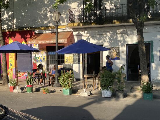 Das Wandbild zeigt Maracona