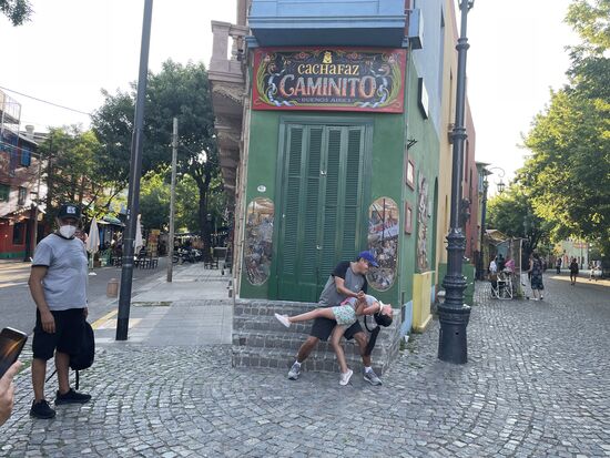 Beliebtster Ort für Fotoshootings, der Beginn des Caminito