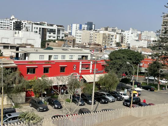 Das Restaurant Gian Franco von oben.