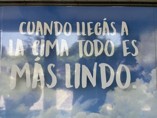 Wenn du auf dem Gipfel ankommst, ist alles schöner.