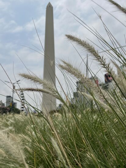 Obelisk 68 Meter hoch, 1936 zur 400 Jahr-Gründung von BA gebaut